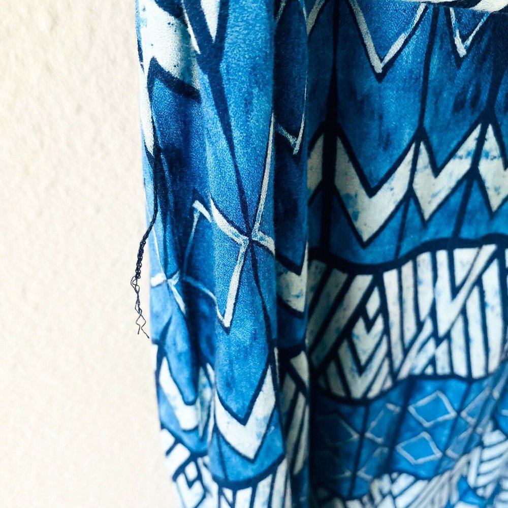 Rory Beca blue summer maxi side slit sleeveless - Picture 7 of 8